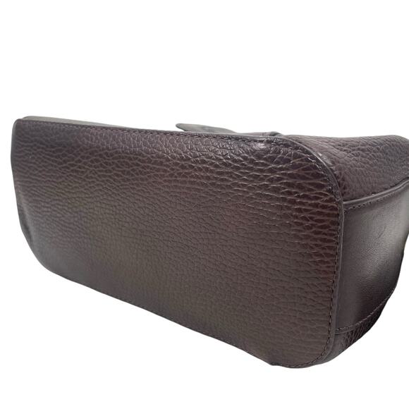 Brahmin Margo Tassel Flap Crossbody Bag Solid Chocolate Brown - Picture 4 of 9